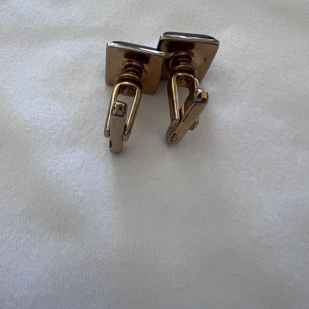 Vintage Hickok Ruby Red Square Cufflinks